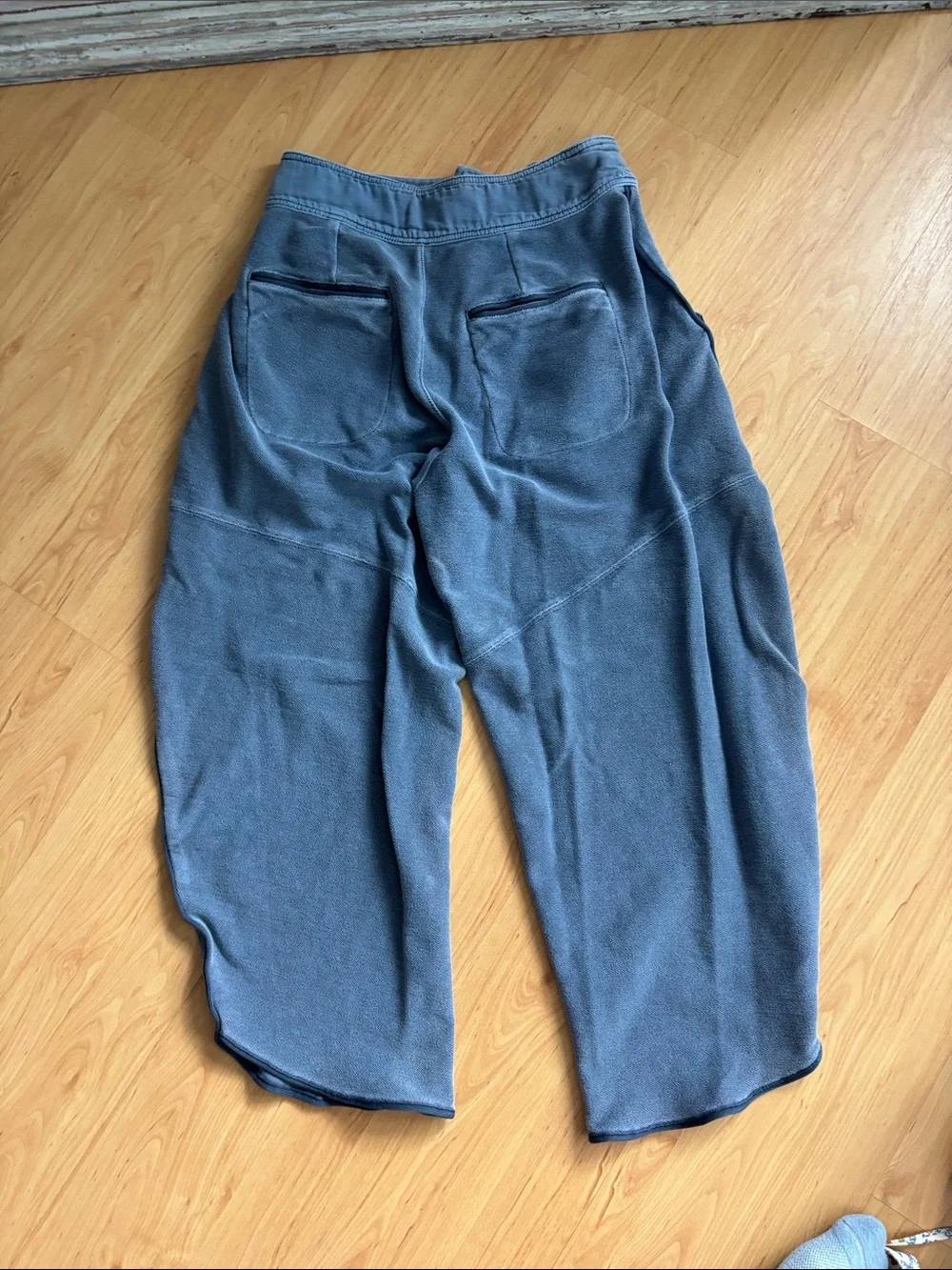 Free People Slate Blue Cargo Jogger Pants - Picture 2 of 3
